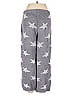 Pol 100% Polyester Stars Gray Casual Pants Size M - photo 2