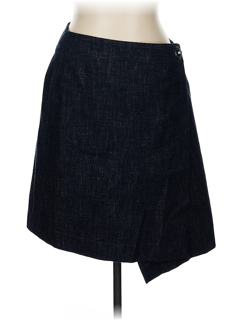 Akris Punto Blue Denim Skirt Size 8 - photo 1