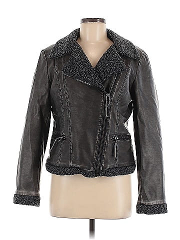 CoffeeShop Faux Leather Jacket (view 1)