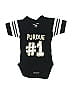 College Kids 100% Cotton Black Short Sleeve Onesie Size 0-3 mo - photo 1