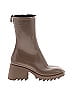 Chloé 100% Rubber Brown Rain Boots Size EU 37 - photo 1