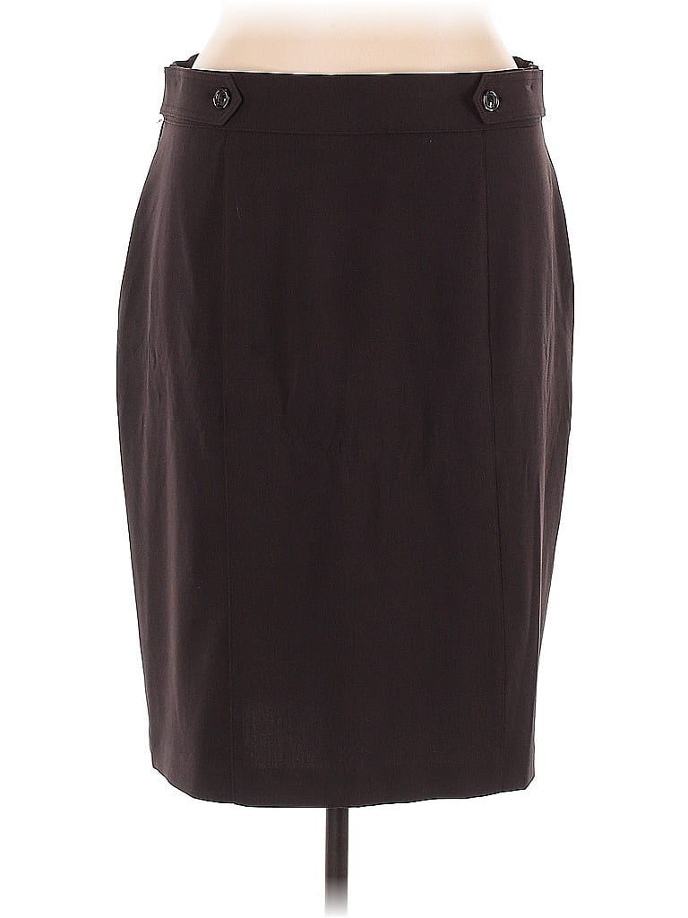 Counterparts Solid Brown Formal Skirt Size 18 - photo 1