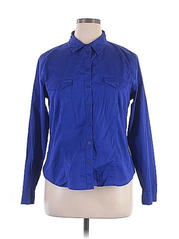 Hype Long Sleeve Button-Down Shirt (view 1)