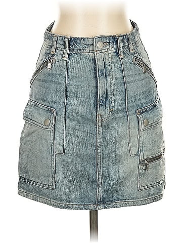 We the Free Denim Skirt (view 1)