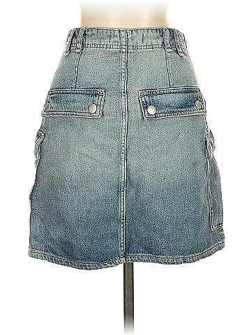 We the Free Denim Skirt (view 2)