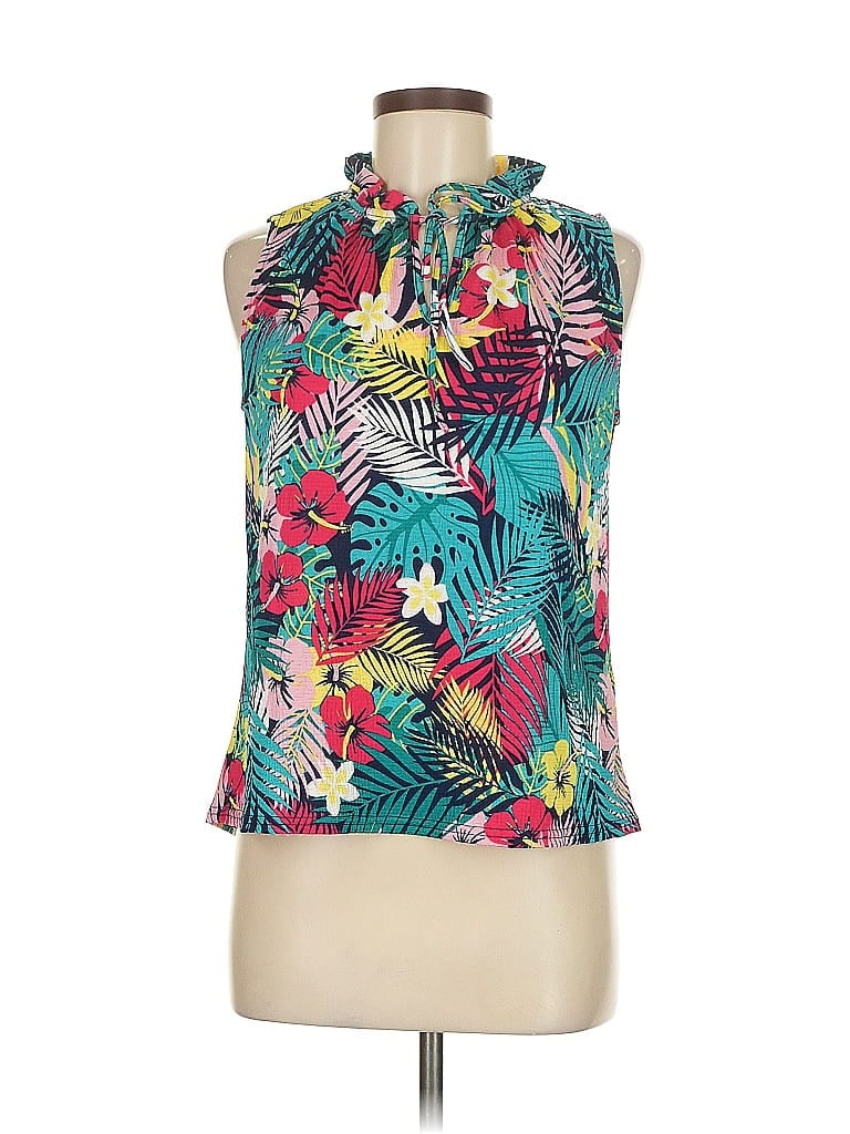 MELLODAY Teal Sleeveless Blouse Size M - photo 1