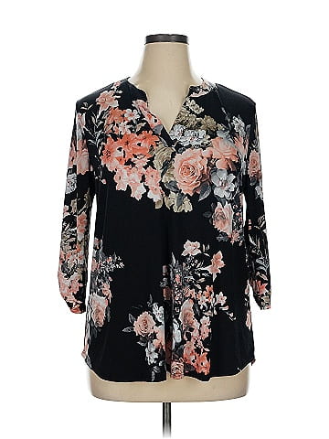 White Birch 3/4 Sleeve Blouse (view 1)