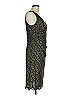 David Meister Paisley Green Cocktail Dress Size 10 - photo 4