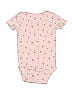 Just One You Made by Carter's 100% Cotton Print Pink Short Sleeve Onesie 9-12 MO / 12 MO - photo 2