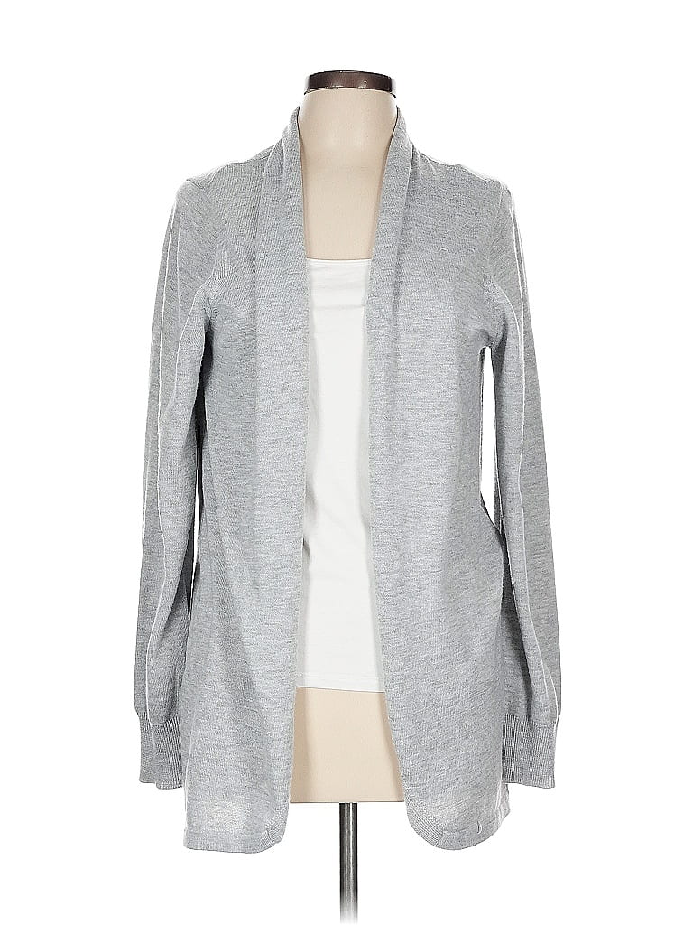 Pre-owned Ella Moss Cardigan Sweater In Gray