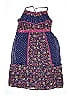 Justice 100% Polyester Paisley Blue Dress Size 18 - photo 1