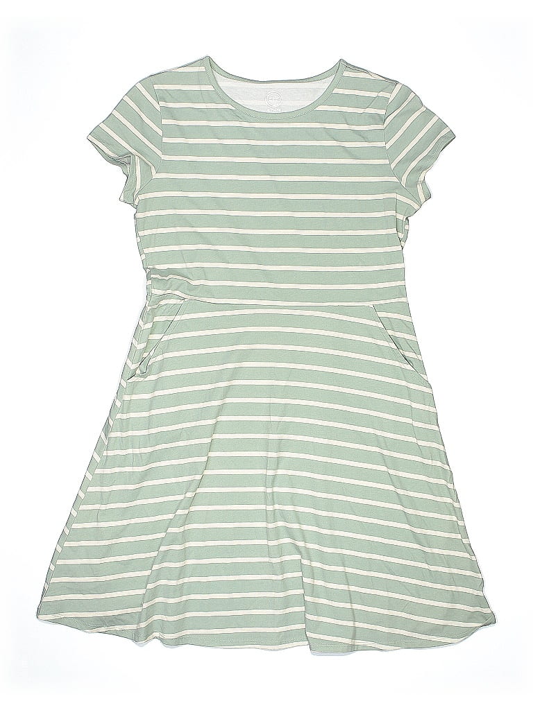 Wonder Nation Stripes Green Dress Size 14 (big kids) - photo 1