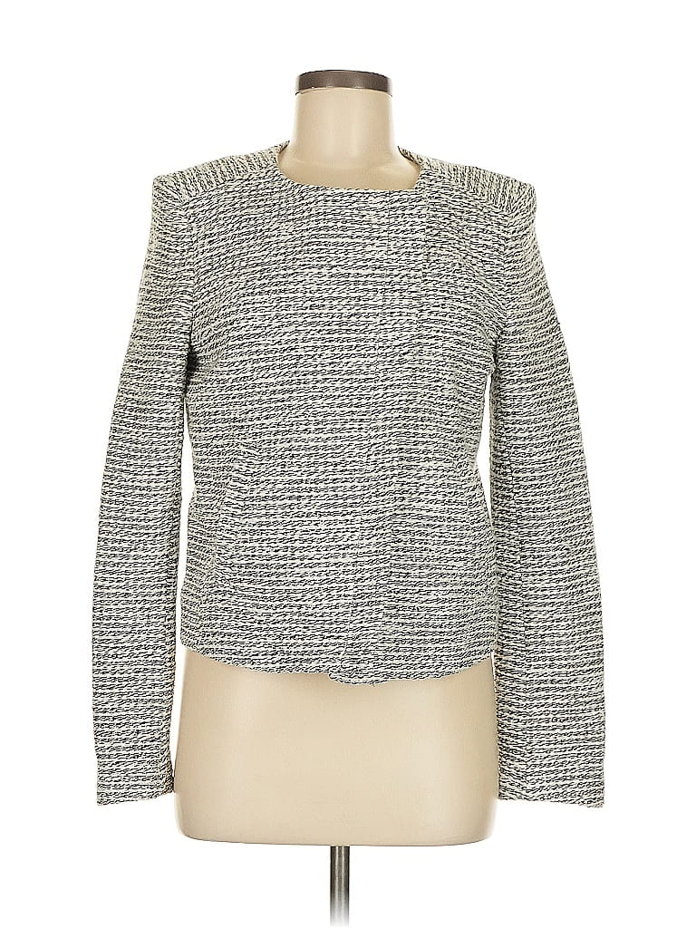 Ann Taylor LOFT Outlet Tweed Silver Jacket Size M - photo 1