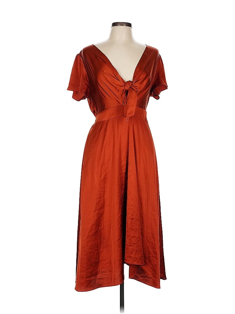 Baltic Born Red Orange Cocktail Dress Size L - photo 1