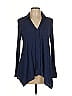 Pleione Blue Long Sleeve Blouse Size L - photo 1