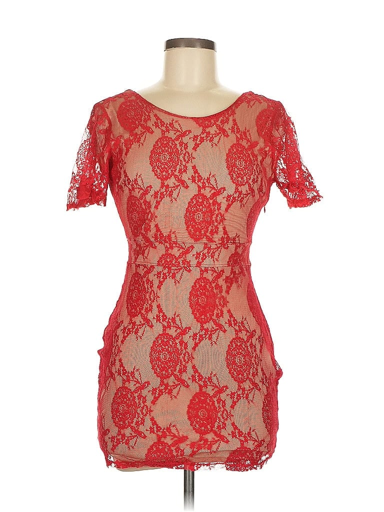 Charlotte Russe Red Cocktail Dress Size M - photo 1