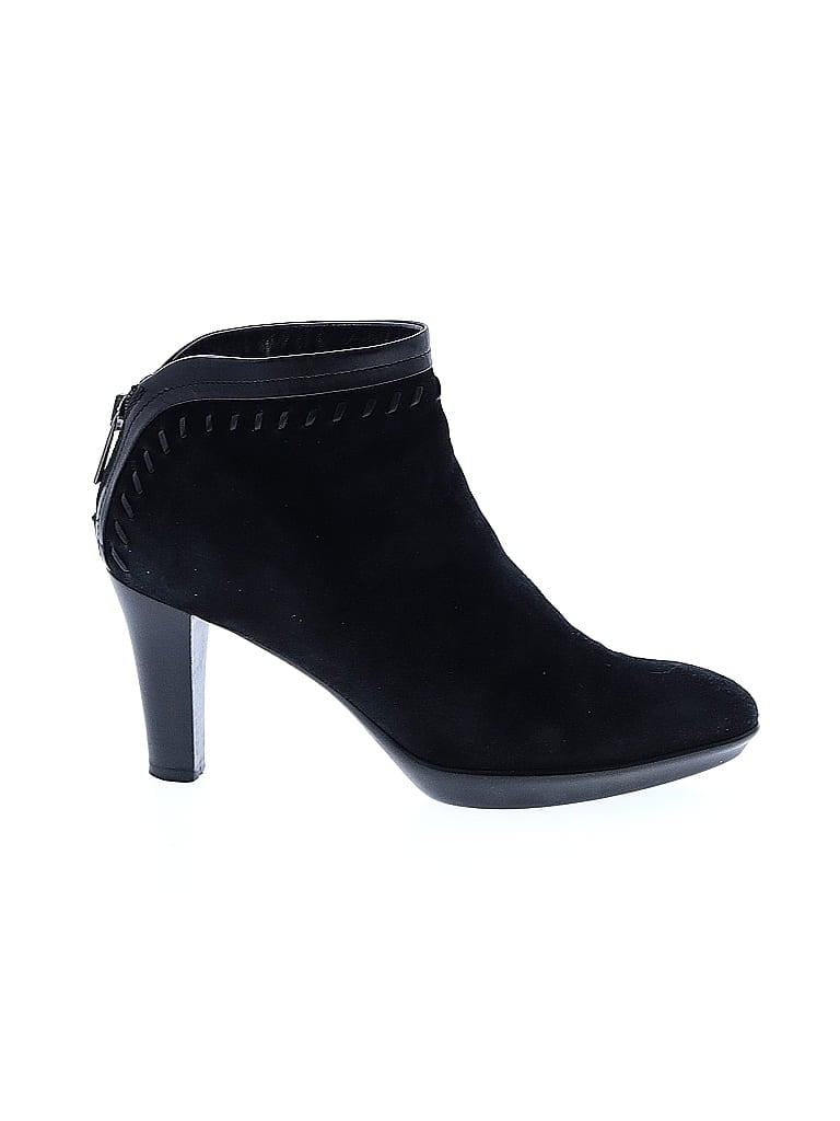 AQUATALIA Black Ankle Boots Size 7 1/2 - photo 1