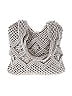 Nanette Lepore 100% Cotton Gray Ivory Tote One size - photo 1