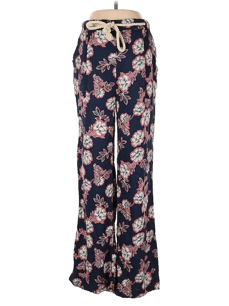 Velvet Heart 100% Polyester Floral Blue Casual Pants Size S - photo 1