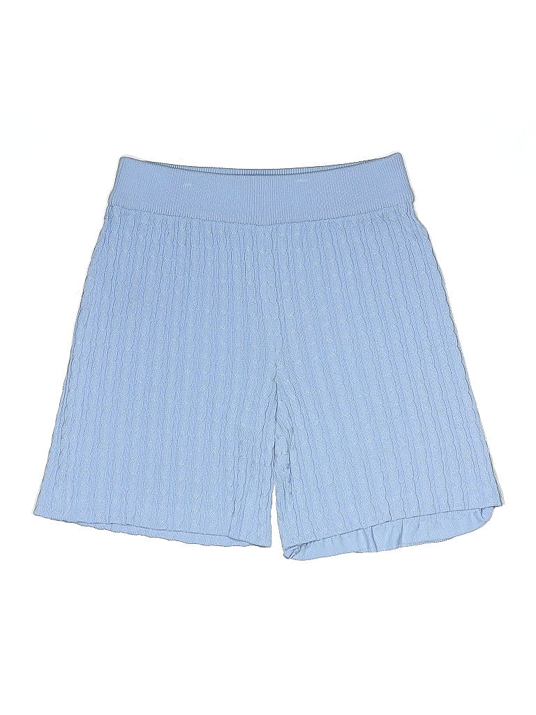 misook Chevron-herringbone Blue Shorts Size S - photo 1