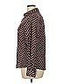 Foxcroft 100% Cotton Chevron-herringbone Burgundy Long Sleeve Button-Down Shirt Size 14 - photo 5