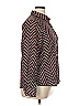 Foxcroft 100% Cotton Chevron-herringbone Burgundy Long Sleeve Button-Down Shirt Size 14 - photo 4