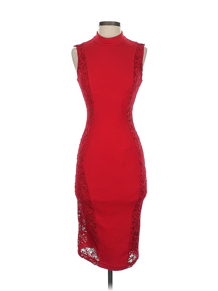 Bebe Red Cocktail Dress Size XS - photo 1