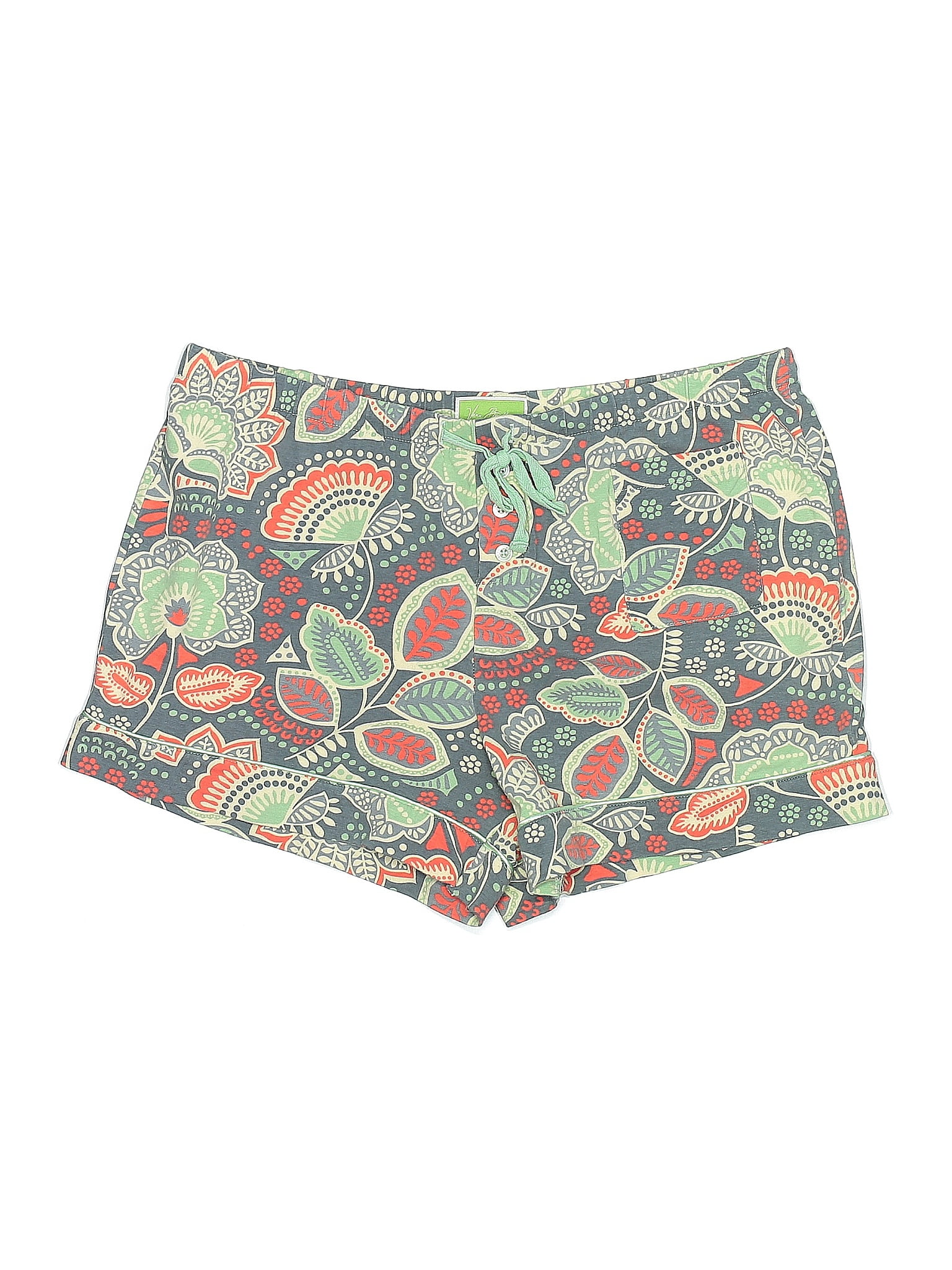Vera Bradley Paisley Green Shorts Size S