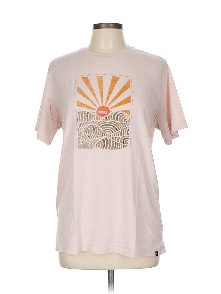 Hurley Pink Short Sleeve T-Shirt Size L - photo 1