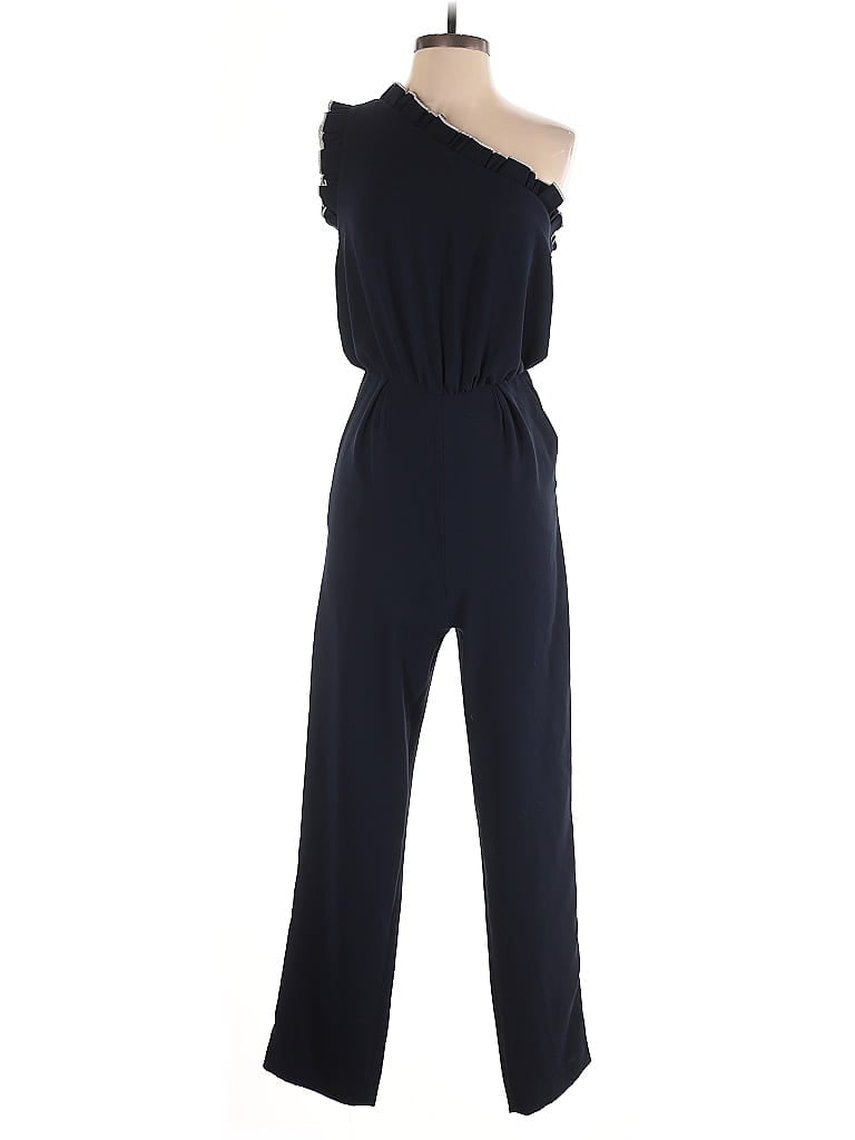 ML Monique Lhuillier 100% Polyester Solid Blue Jumpsuit Size 0 - photo 1