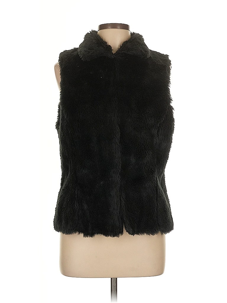 Black Faux Fur Ivanna Vest