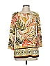 Kasper Yellow 3/4 Sleeve Blouse Size M - photo 1