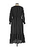 Terra & Sky Stripes Black Casual Dress Size 0X - photo 2