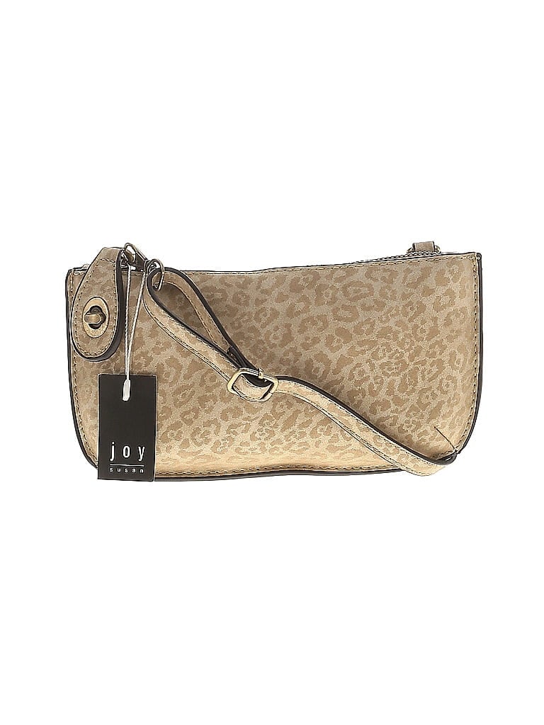 Joy Susan Animal Print Gold Clutch One size - photo 1