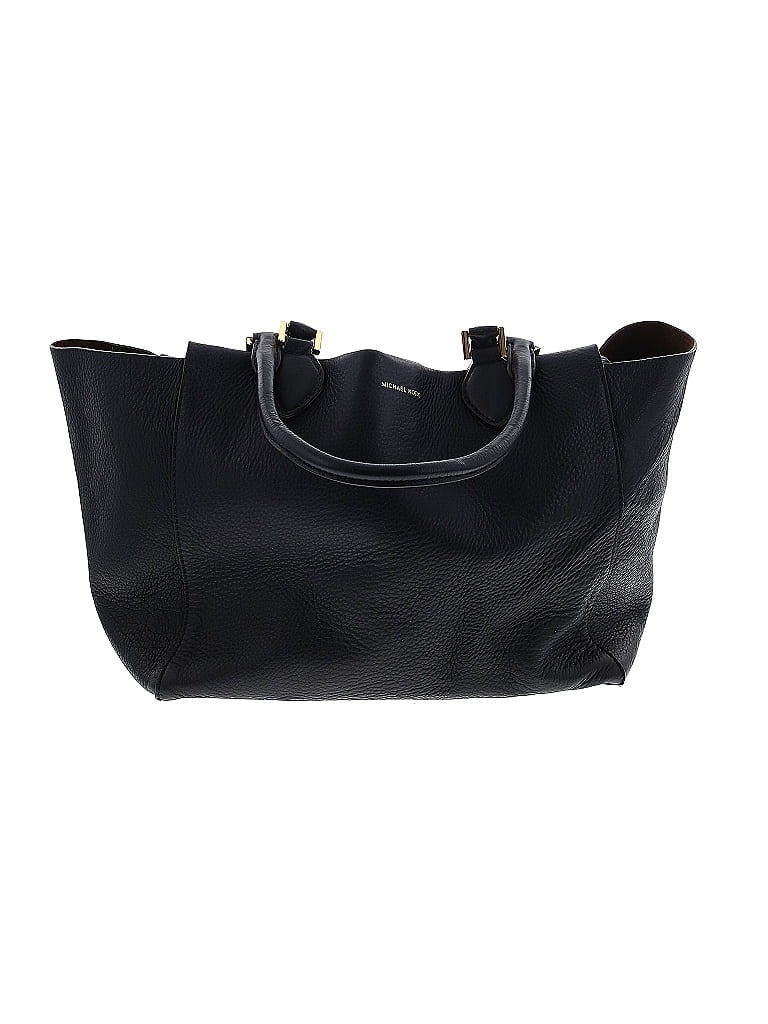 Michael Kors 100% Leather Solid Black Blue Leather Tote One size - photo 1