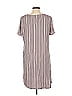 Soma Stripes Gray Casual Dress Size L - photo 2