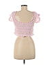 FP One 100% Cotton Pink Sleeveless Blouse Size L - photo 2
