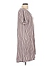 Soma Stripes Gray Casual Dress Size L - photo 4