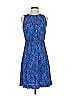 Ann Taylor LOFT 100% Rayon Paisley Blue Casual Dress Size S - photo 1