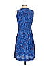 Ann Taylor LOFT 100% Rayon Paisley Blue Casual Dress Size S - photo 2