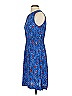 Ann Taylor LOFT 100% Rayon Paisley Blue Casual Dress Size S - photo 5