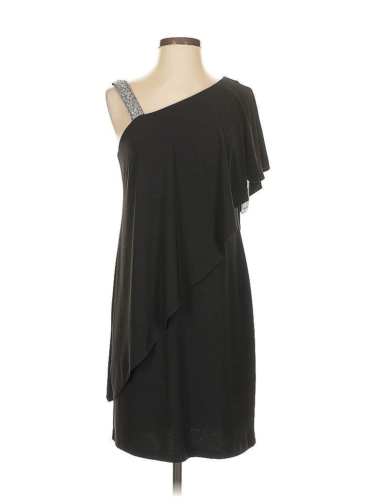 Roz & Ali Solid Black Cocktail Dress Size XS - photo 1