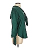 Veronica M. Green Long Sleeve Silk Top Size 10 - photo 4