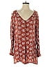 Volcom 100% Viscose Red Brown Romper Size 12 - photo 1