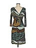ETRO 100% Viscose Rayon Graphic Gray Casual Dress Size EU (IT) 42 / US 6 - photo 2