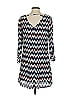 Speechless 100% Polyester Chevron-herringbone Blue Casual Dress Size S - photo 2