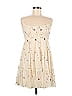 Trixxi 100% Nylon Stars Ivory Cocktail Dress Size M - photo 1
