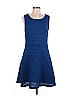 Max Studio Blue Casual Dress Size L - photo 1