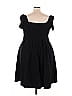Unique Vintage Solid Black Cocktail Dress Size 5X - photo 2
