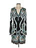 Hale Bob Paisley Teal Cocktail Dress Size M - photo 1